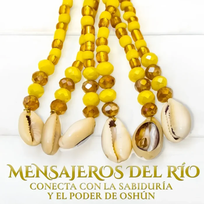 Mazo de Oshún Moto con Caracoles | Dulzura y Protección - Image 5