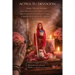 Santa Muerte Rosa Transparente 15 cm | Amor y Sanación | Curada - Image 5