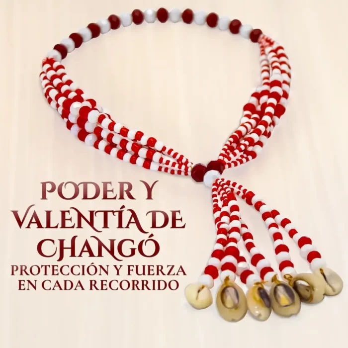Mazo de Changó para Moto | Fuerza Espiritual y Caracoles - Image 3