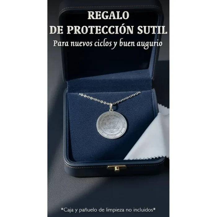 Collar Cubo de Metatrón | Sigilo en Plata Ley | Protección 30 cm - Image 5