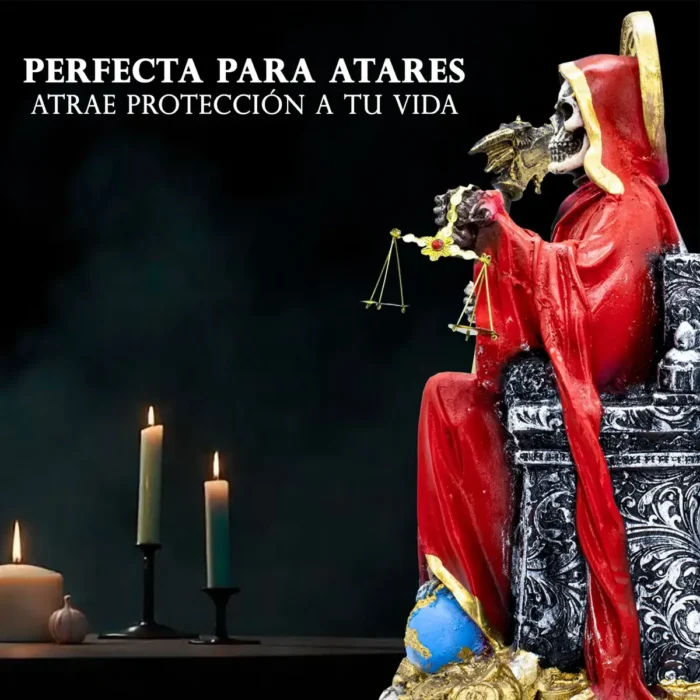 Santa Muerte Reversible Suprema | Protección y Volteo | Curada - Image 4