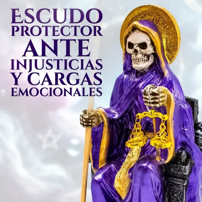 Santa Muerte Morada Suprema | Justicia y Poder | Imagen Curada - Image 3