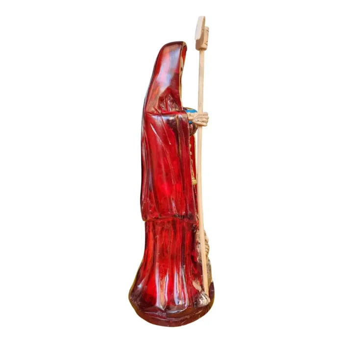 Santa Muerte Roja Transparente 30 cm | Vitalidad y Salud - Image 4