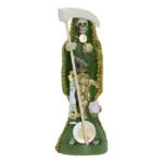 Santa Muerte Vestida Verde 15cm | Justicia y Abogados