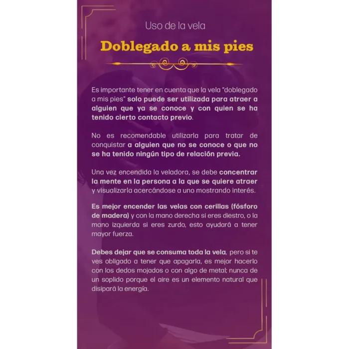Veladora de Gel Doblegado a mis Pies | Amarre y Amor Intenso - Image 9