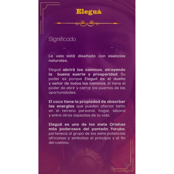 Veladora de Gel Eleguá Abrecaminos | Protección y Ofrenda - Image 8