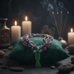 Mazo Santa Muerte Verde | Justicia y Litigios | Ritual Curado - Image 6